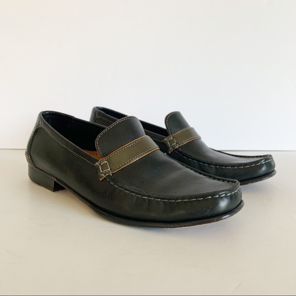 Cole Haan Black Leather Slip On Loafer Flat Women 5.5